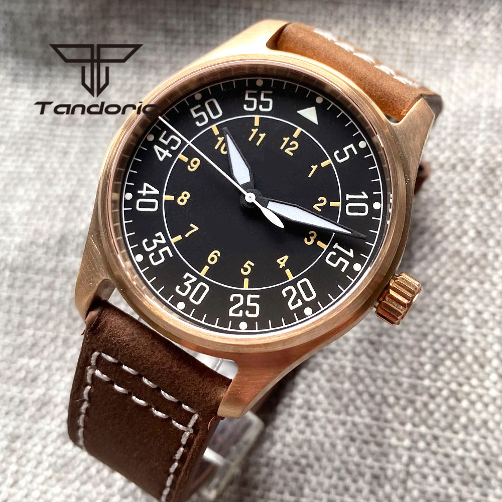 Tandorio CUSN8 Bronze/Stainles - Automatic Pilot Watch 评论和价格