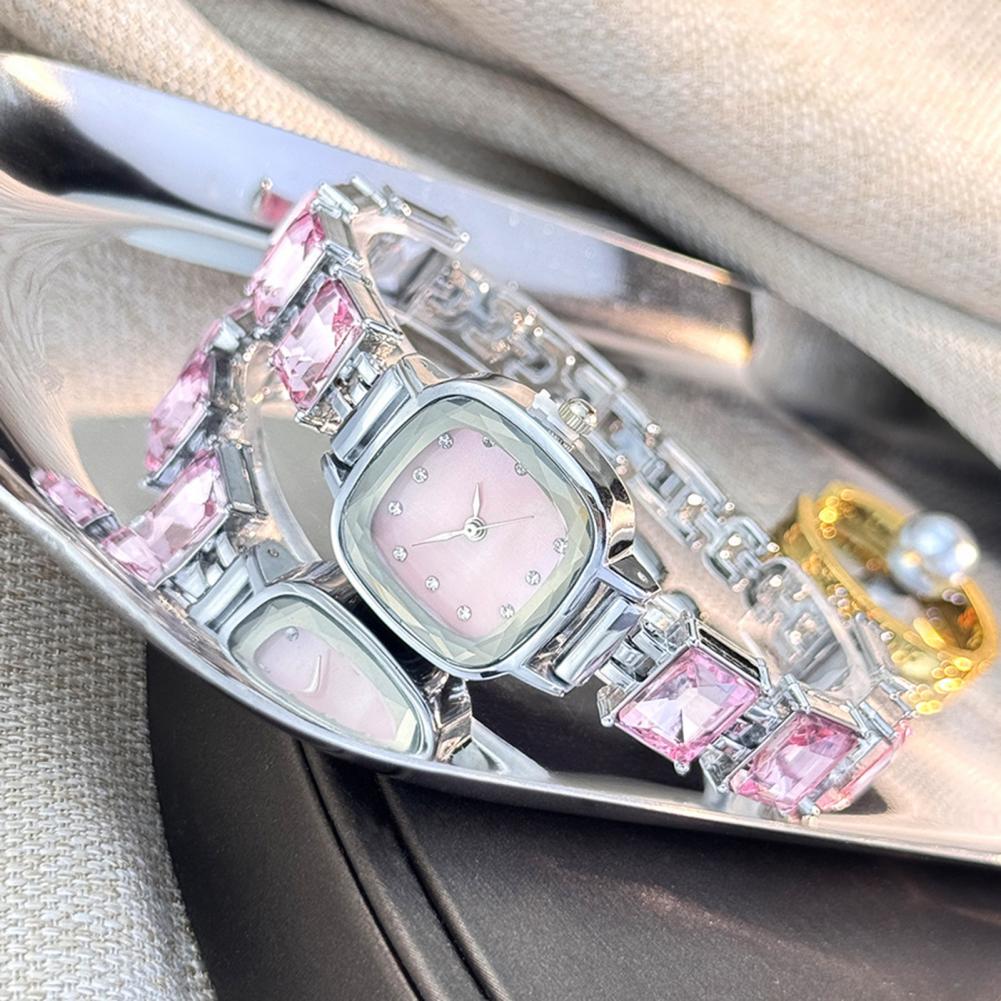 Sparkling Bracelet Watch Squar - Luxury Watch For Girls 评论和价格