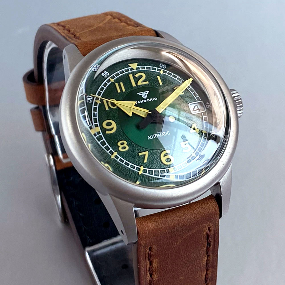 Custom New 36mm Double Domed S - Automatic Pilot Watch 评论和价格