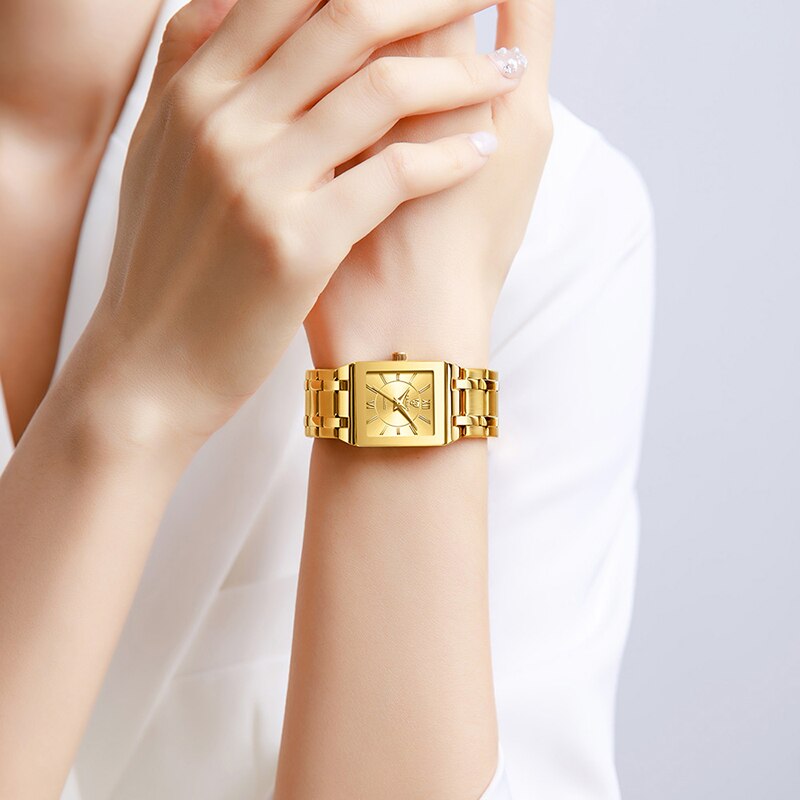 LiEBIG Luxury Golden Quartz Wr - Luxury Watch For Girls 评论和价格