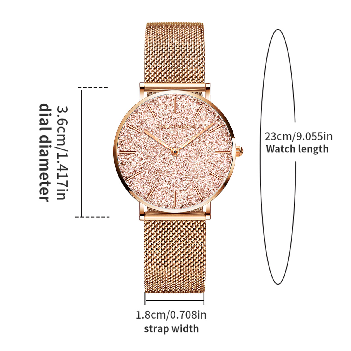 Hannah Martin Luxury Women's W - Luxury Watch Japanese 评论和价格
