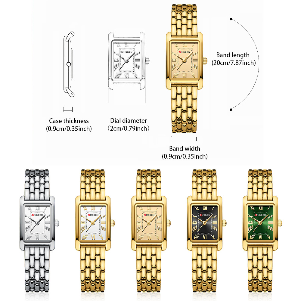 CURREN Luxury Ladies Fashion Q - Luxury Watch For Girls 评论和价格