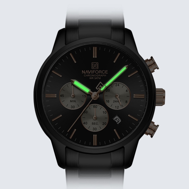 NAVIFORCE Men Quartz Chronogra - Luxury Watch With Bracelet 评论和价格
