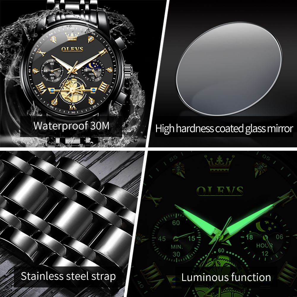 OLEVS Brand New Luxury Chronog - Luxury Watch Affordable 评论和价格