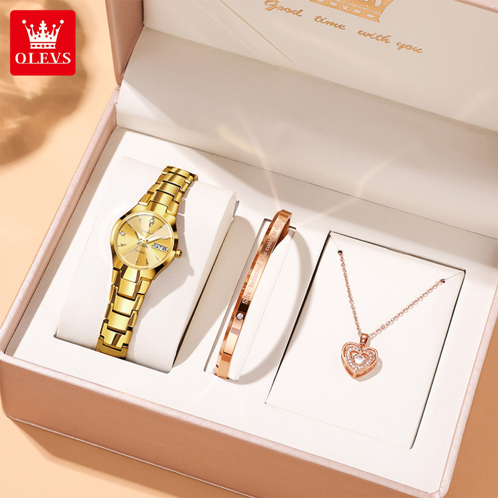 OLEVS Ladies Watch 8697 Luxury - Luxury Watch With Bracelet 评论和价格