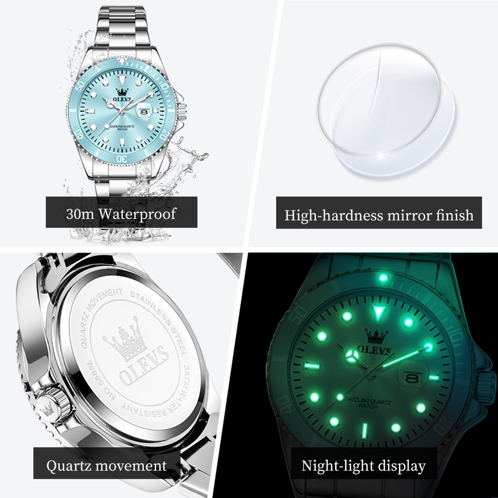 OLEVS Luxury Stainless Steel W - Luxury Watch For Girls 评论和价格