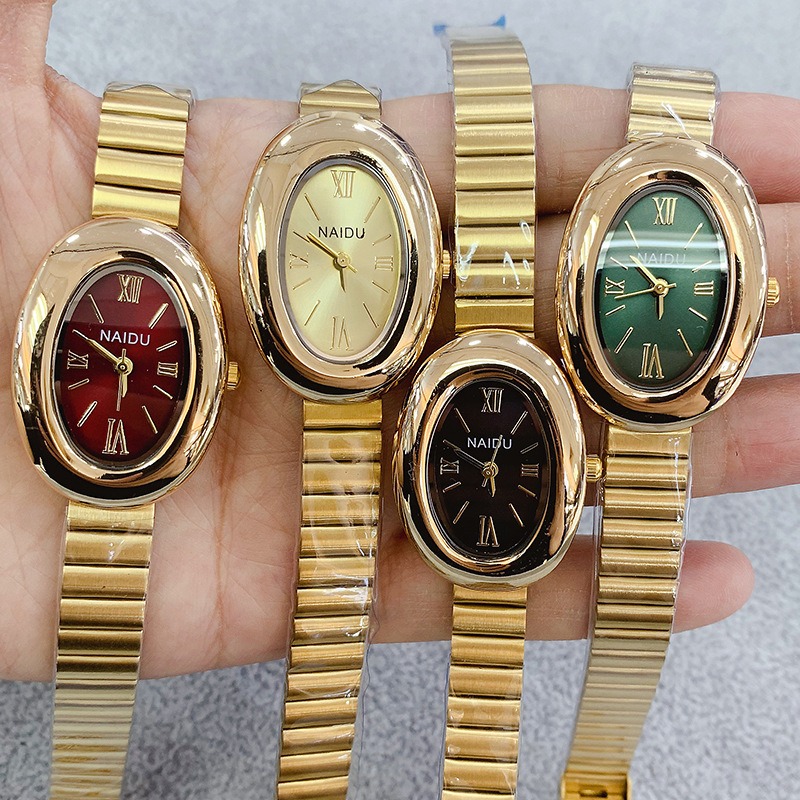 Luxury Brand Gold Oval Women Q - Luxury Watch For Girls 评论和价格