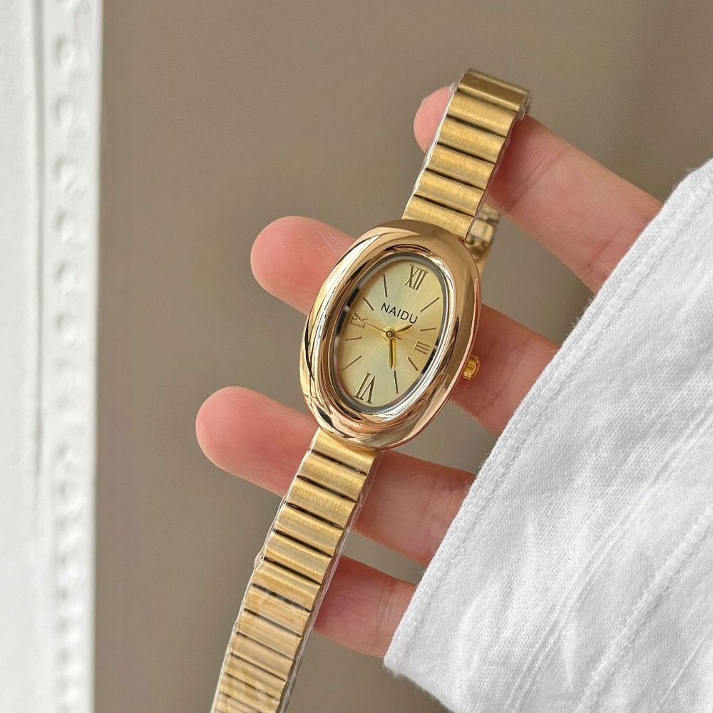 Luxury Brand Gold Oval Women Q - Luxury Watch For Girls 评论和价格