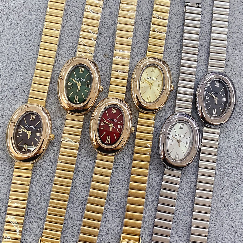 Luxury Brand Gold Oval Women Q - Luxury Watch For Girls 评论和价格