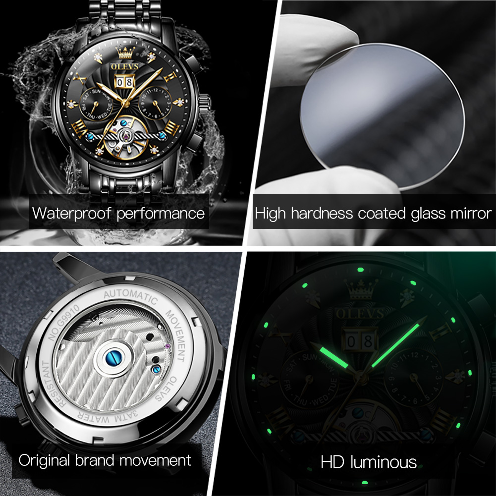 OLEVS Classic Men's Watches To - Automatic Pilot Watch 评论和价格