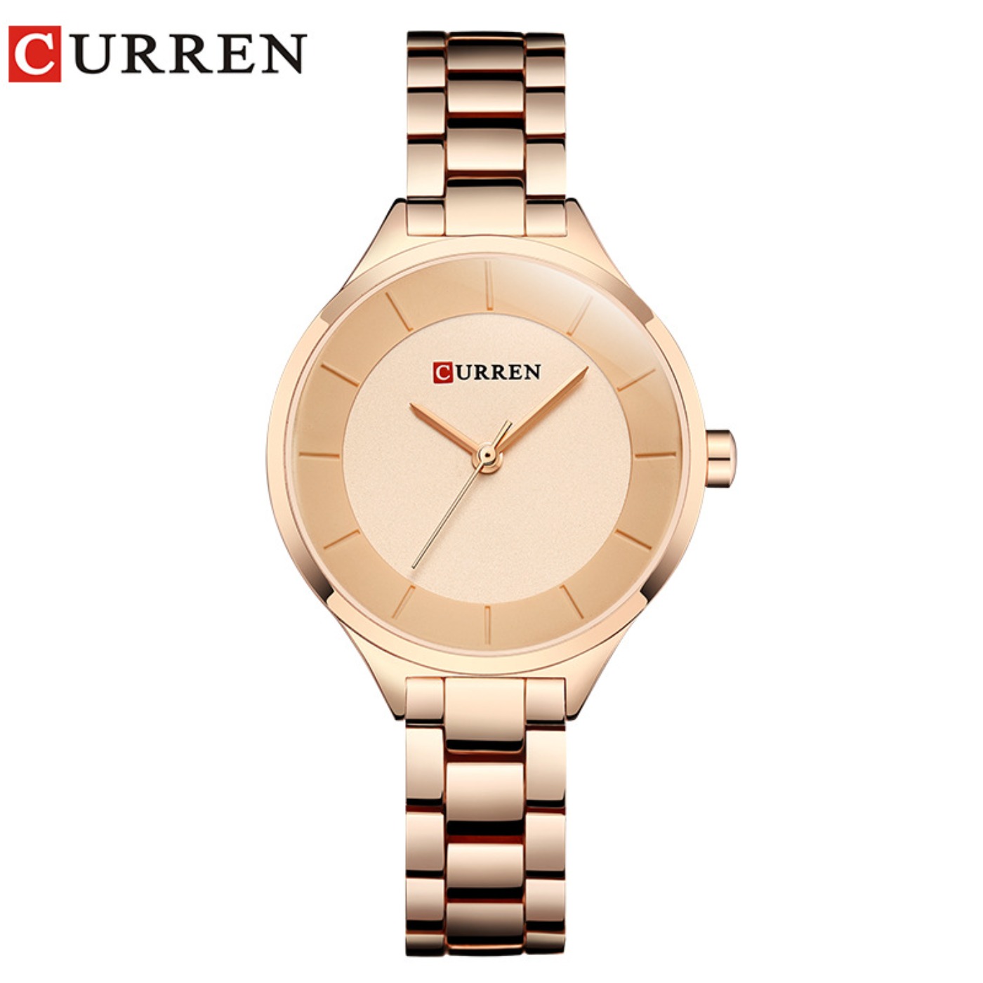 CURREN New Simple Women Bracel - Luxury Watch With Bracelet 评论和价格