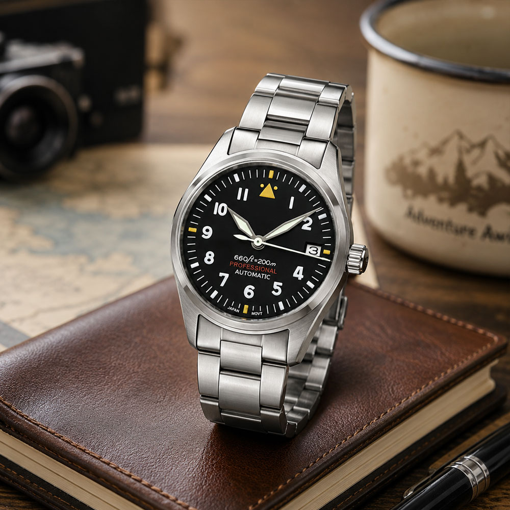 Custom LOGO 36mm 39mm Pilot Wa - Automatic Pilot Watch 评论和价格