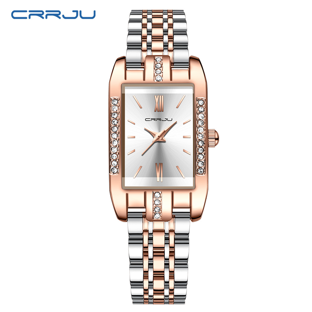 CRRJU Luxury Square Watch for  - Luxury Watch For Girls 评论和价格