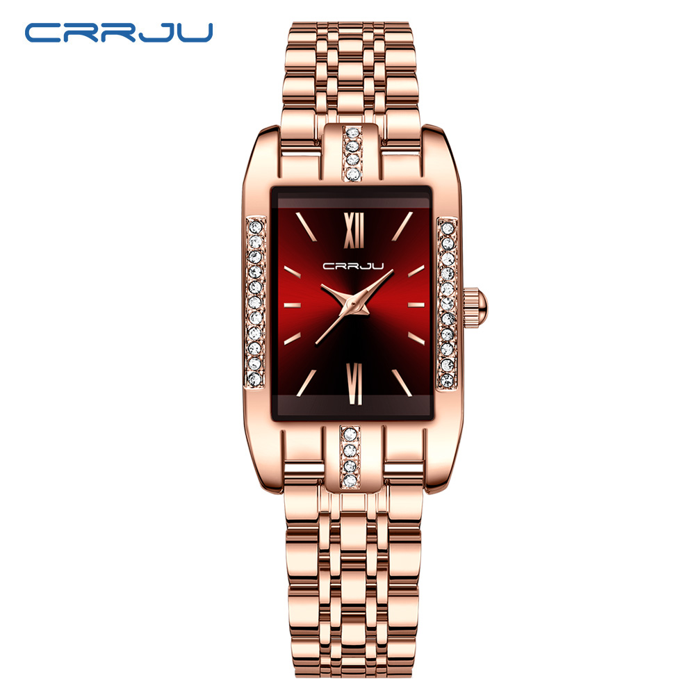 CRRJU Luxury Square Watch for  - Luxury Watch For Girls 评论和价格
