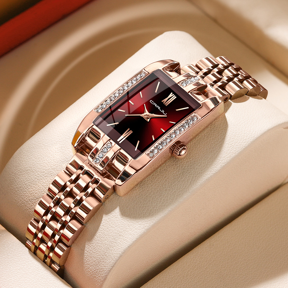 CRRJU Luxury Square Watch for  - Luxury Watch For Girls 评论和价格