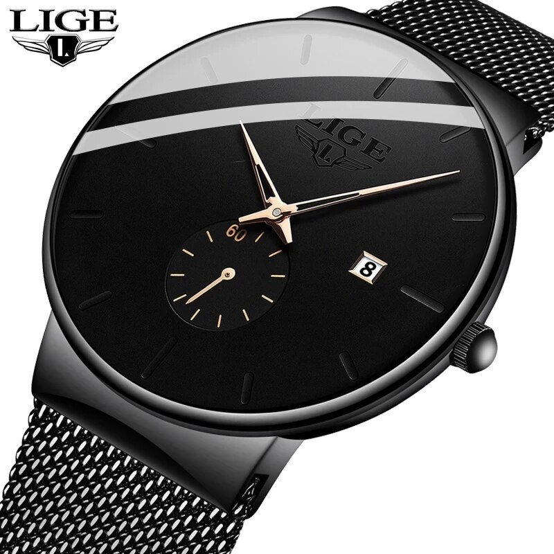 LIGE Fashion Mens Watches Top  - Luxury Watch Affordable 评论和价格