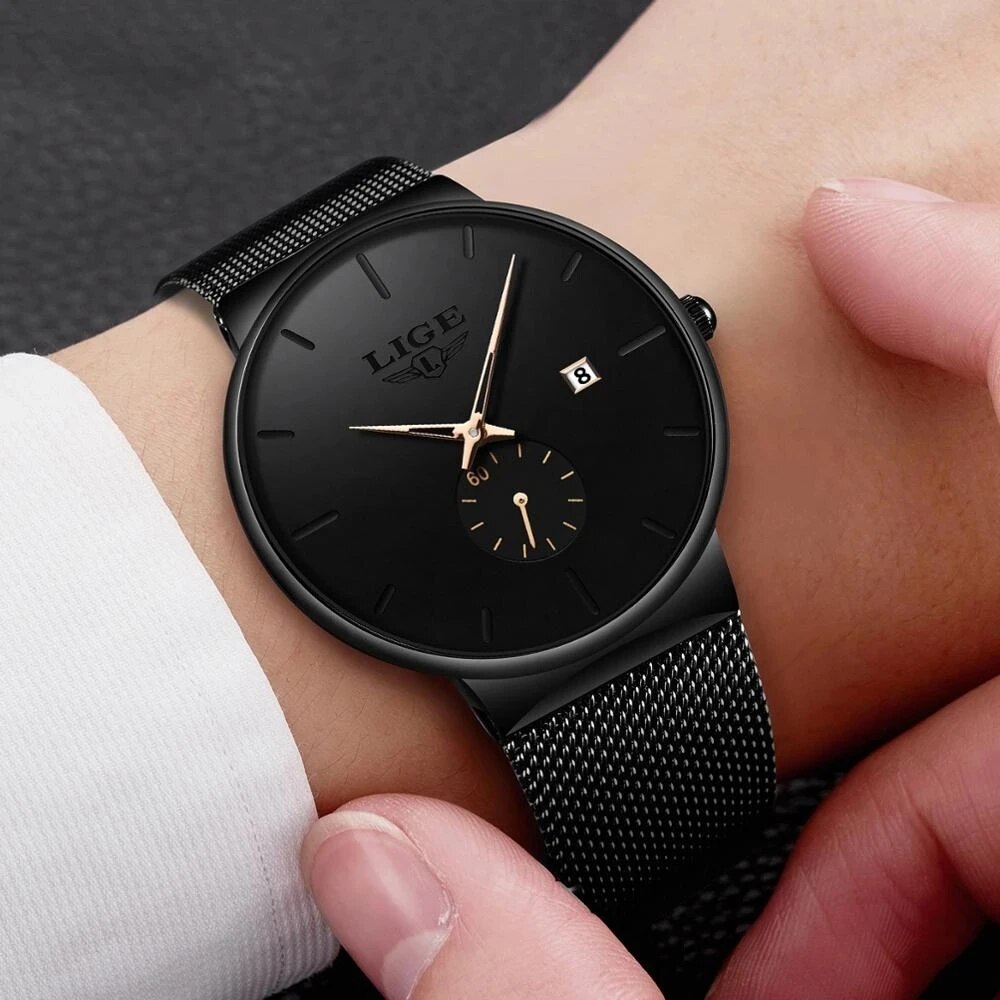 LIGE Fashion Mens Watches Top  - Luxury Watch Affordable 评论和价格