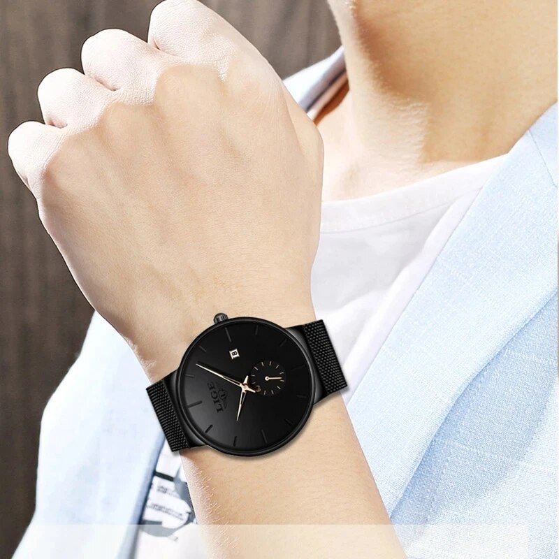LIGE Fashion Mens Watches Top  - Luxury Watch Affordable 评论和价格