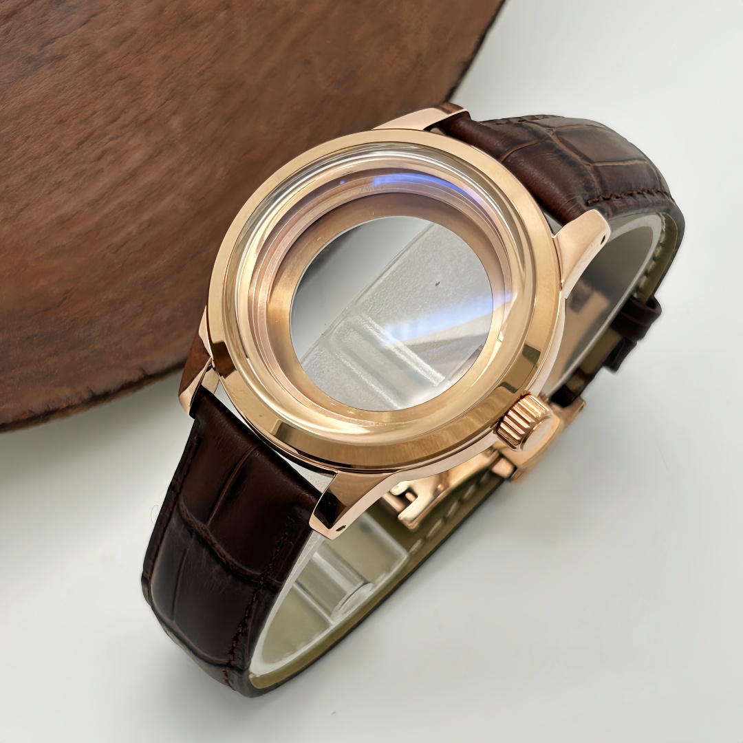 39mm Watch Case Butterfly Doub - Exhibition Caseback 评论和价格
