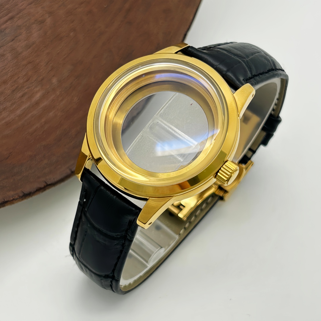 39mm Watch Case Butterfly Doub - Exhibition Caseback 评论和价格