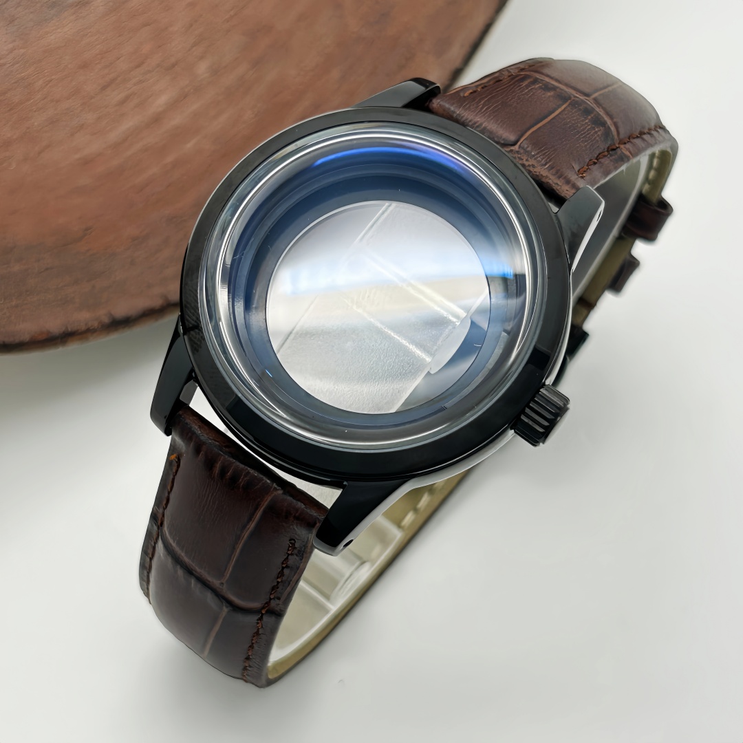 39mm Watch Case Butterfly Doub - Exhibition Caseback 评论和价格