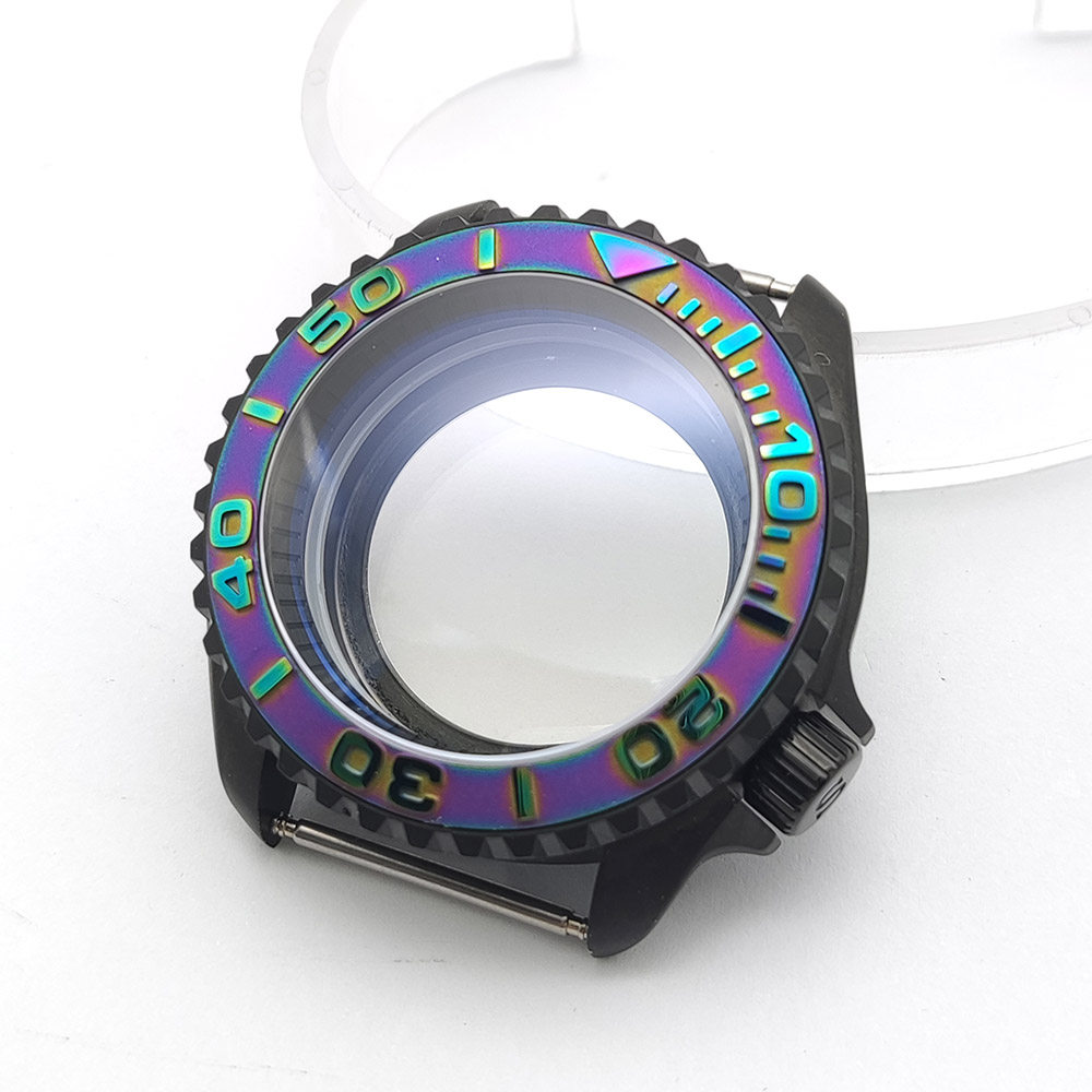 42mm NH35 Matte Black Watch Ca - Exhibition Caseback 评论和价格