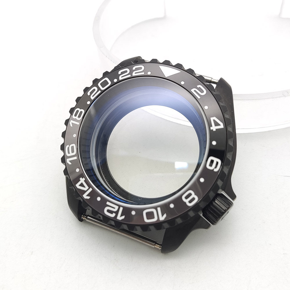 42mm NH35 Matte Black Watch Ca - Exhibition Caseback 评论和价格