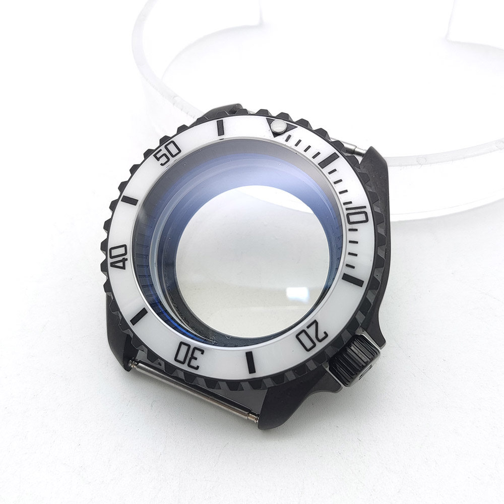 42mm NH35 Matte Black Watch Ca - Exhibition Caseback 评论和价格