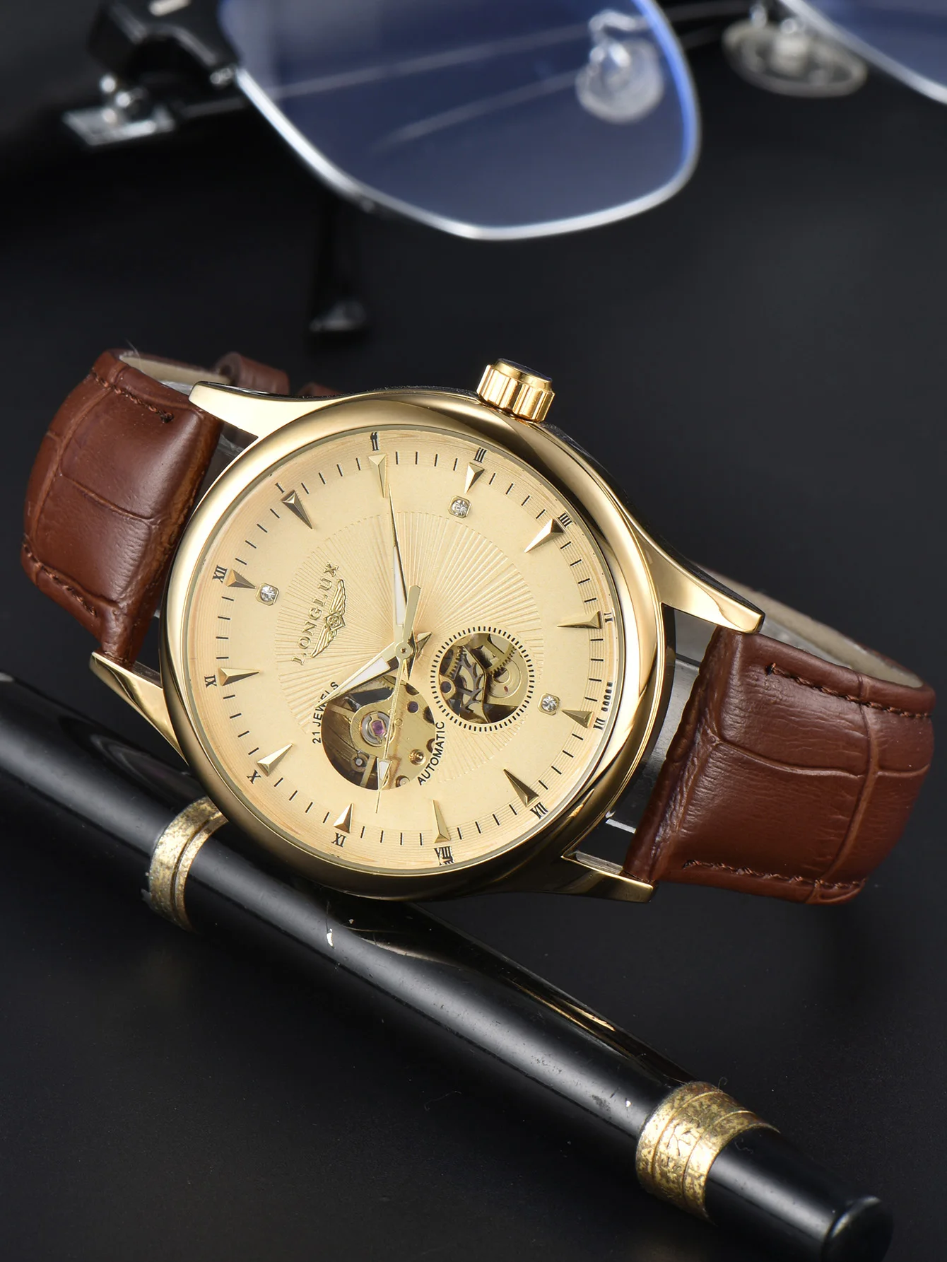 LONGLUX Automatic Watch Elegan - Luxury Watch On Sale 评论和价格