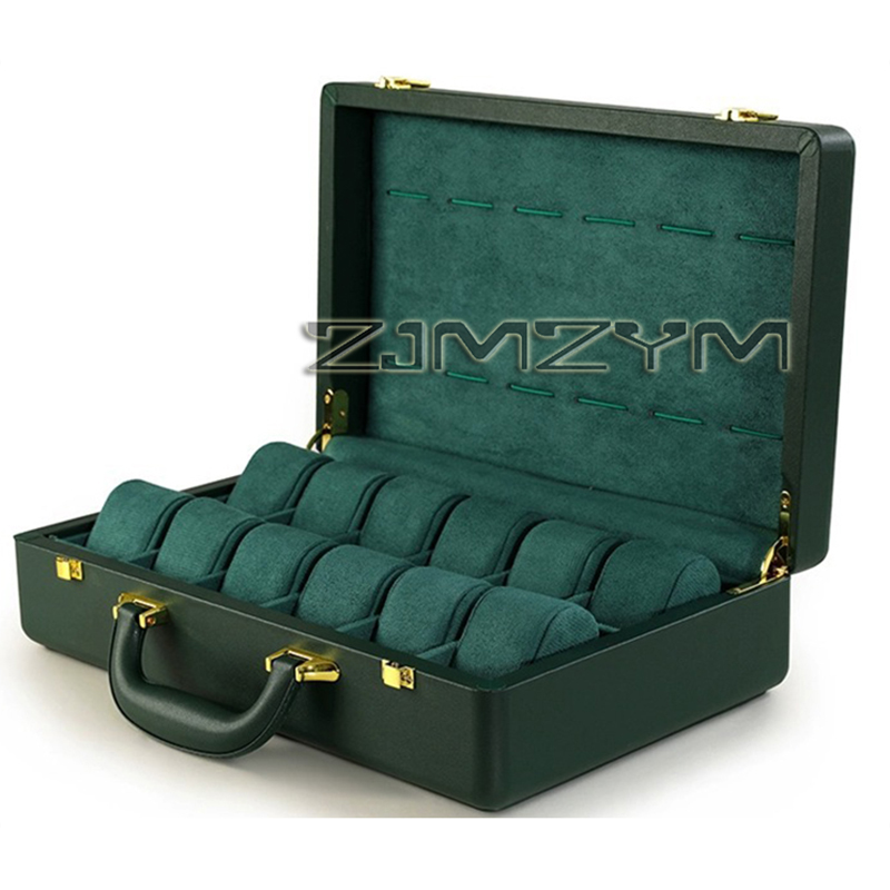 12 Slots Watch Box Mens Watche - Luxury Watch Display 评论和价格
